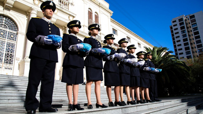 CADETES DE LA ESCUELA VUCETICH ENTREGARON ESCARAPELAS